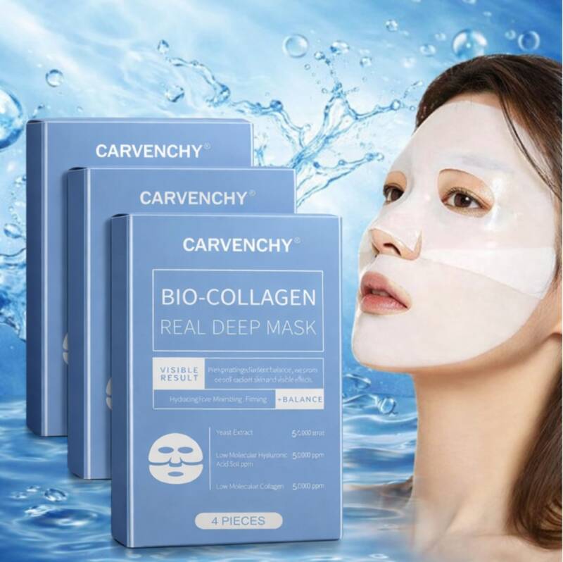 1 bucata Masca Hidrogel cu Bio-Colagen pentru Ten Sensibil – Hidratare Intensivă și Fermitate, Textură Non-Lipicioasă