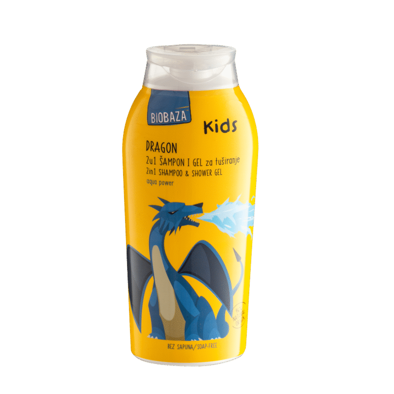 2 în 1 Șampon și gel de duș pentru copii Dragon – BIOBAZA