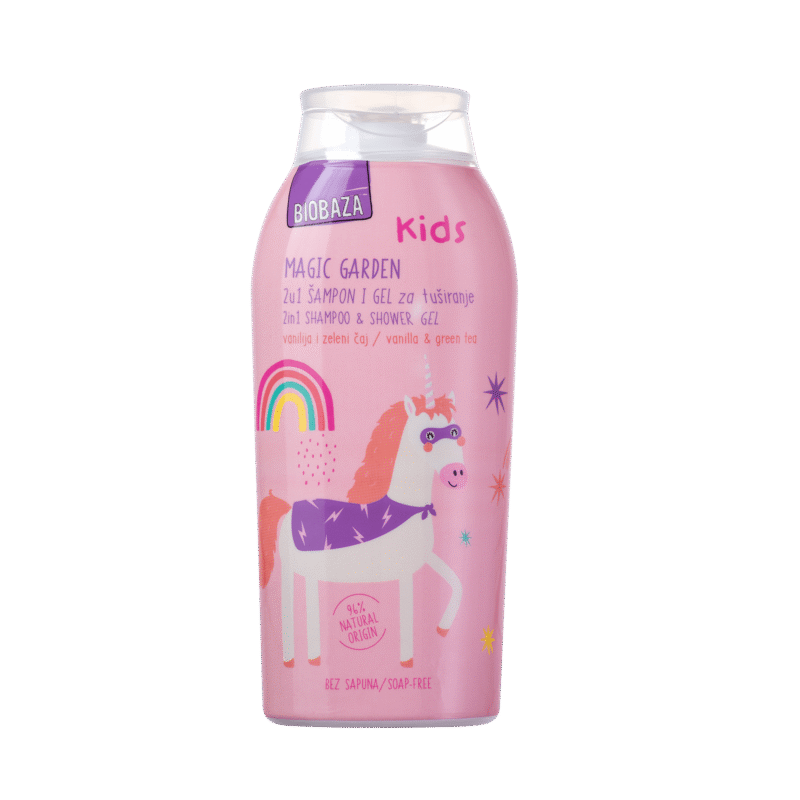 2 în 1 Șampon și gel de duș pentru copii Magic Garden – BIOBAZA