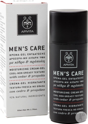 Apivita Men’s Care Crema-Gel Hidratanta Textura Proaspata Non-Grasa Flacon 50ml
