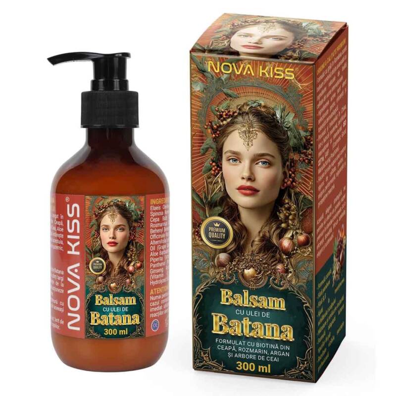 Balsam cu Ulei de Batana NOVA KISS  pentru Cresterea si Regenerarea Parului, 300 ml