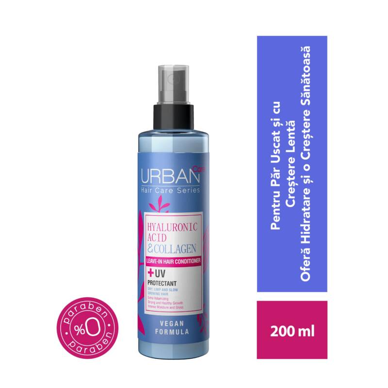 Balsam fără clătire hidratant cu acid hialuronic și colagen