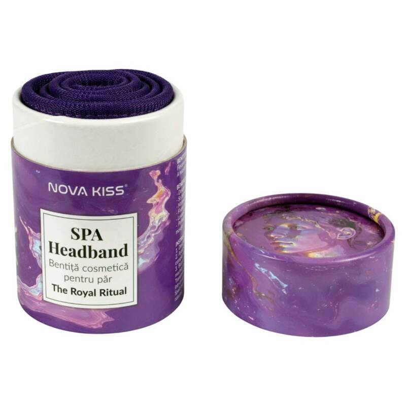 Bentiță Cosmetică pentru Păr NOVA KISS  SPA Headband, The Royal Ritual