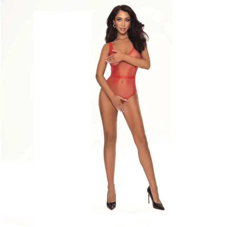 Body Sexy Crotchless Passion, Rosu, S-L