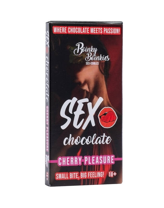 Boinky  – Ciocolată neagră premium afrodisiaca – Chocolate Sex Cherry, cu aromă de cireșe, unisex, 1 buc – Default Title