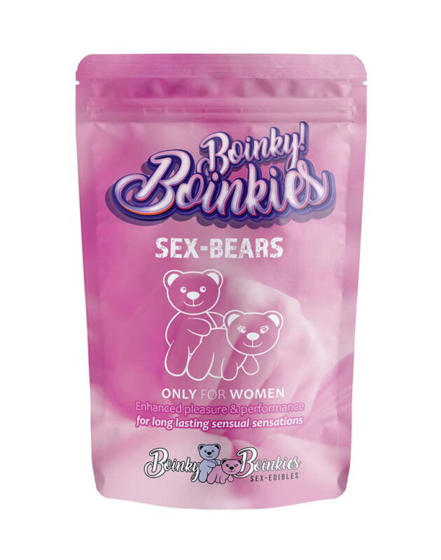 Boinky  – Jeleuri afrodisiace Ursuleti – Gummy Sex Bears, cu aromă de fructe, pentru femei, 1 cutie x 6 buc – Default Title