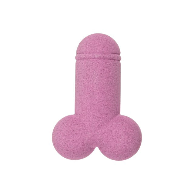 Bombă de baie efervescentă OOTB Willy, în formă de penis, pentru băi erotice în cuplu, cu aromă de căpșuni, roz