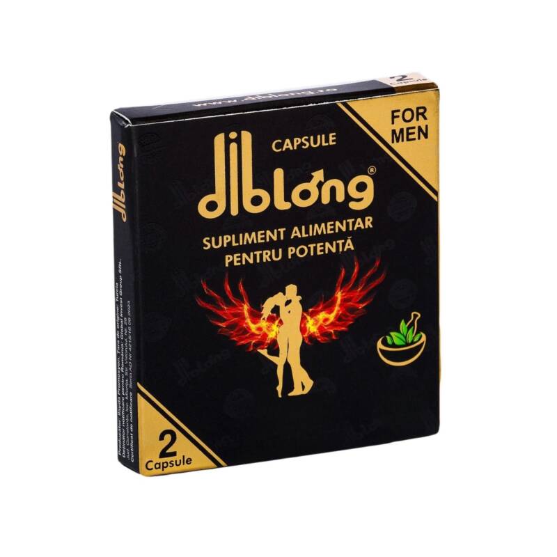 Capsule Diblong Ginseng – supliment alimentar pentru bărbați, sub forma de capsule, cu plante care susțin sănătatea sexuală și funcția erectilă, 1 cutie x 2 buc