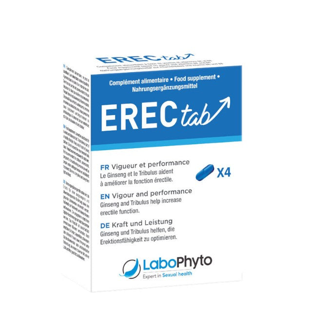 Capsule ErectaB, Labophyto, pentru erecție, libidou și virilitate, 4 capsule
