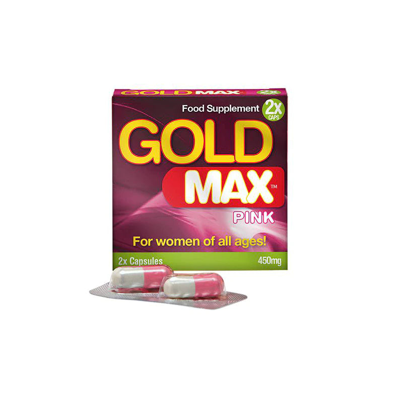 Capsule Gold Max Pink – Premium, pentru cresterea libidoului femeilor si orgasm intens, 2 buc