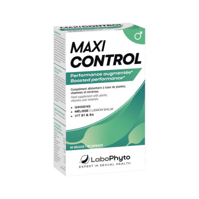 Capsule LABOPHYTO Maxi Control, pentru întârzierea ejaculării, cu Tribulus Terrestris și ginseng, 60 capsule