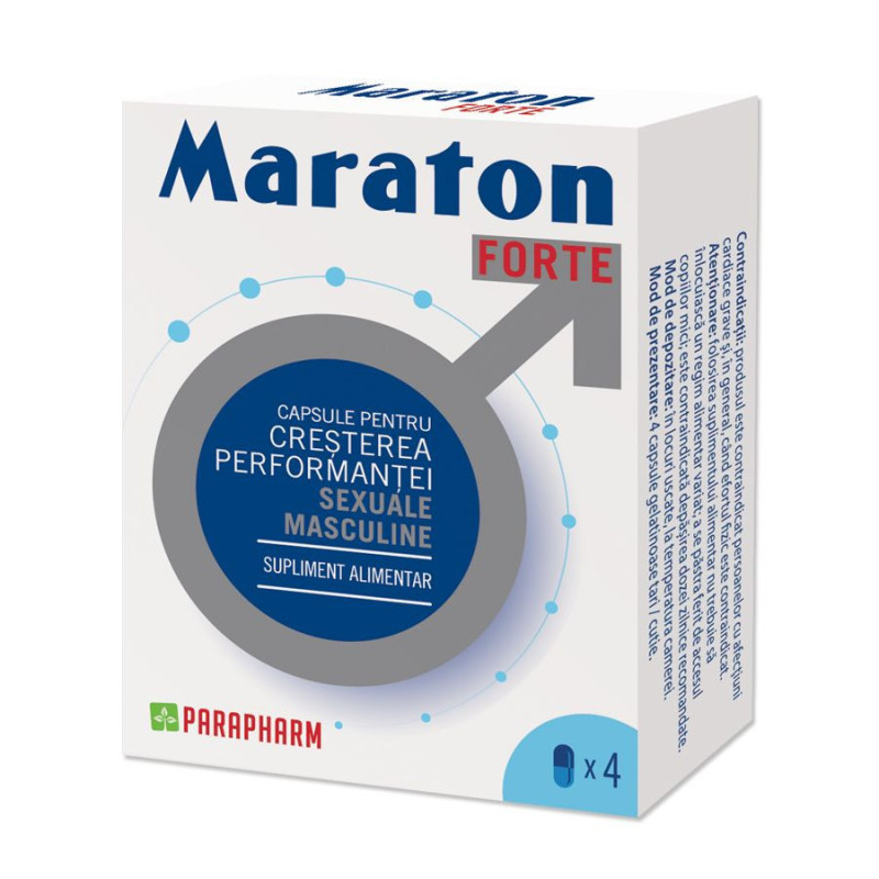 Capsule MARATON FORTE, creșterea performanței sexuale bărbați, 4 cap