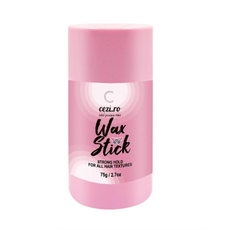Ceara de par, stick roz, pentru coafarea parului si pentru controlul buclelor, 75g, Cezi