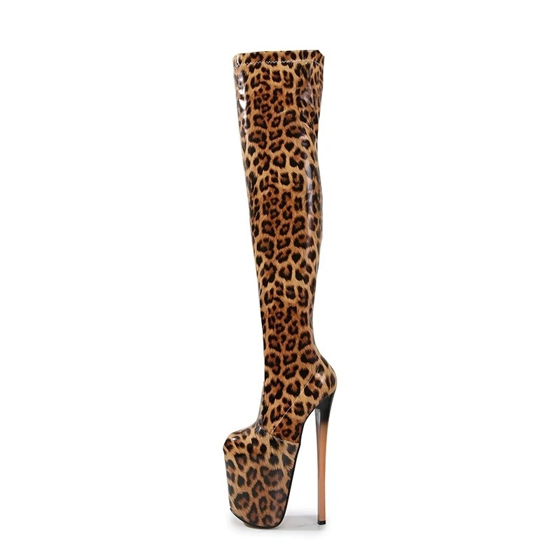 Cizme Sexy Animal Print, Marime 42