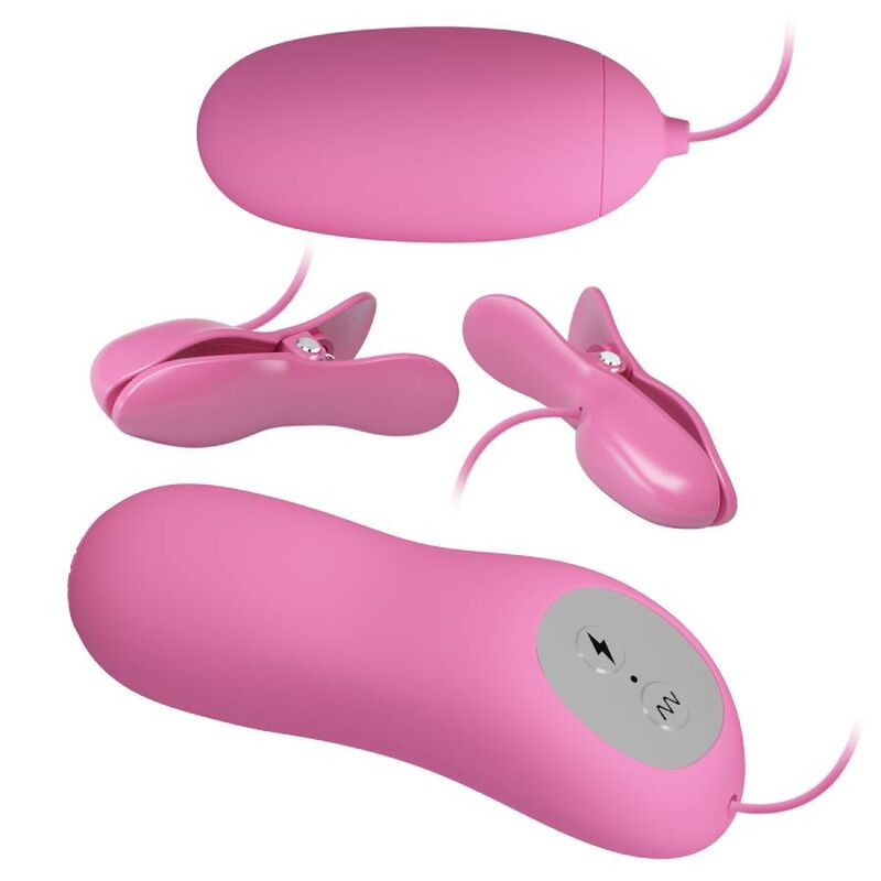 Clame cu vibratii si electrosoc roz