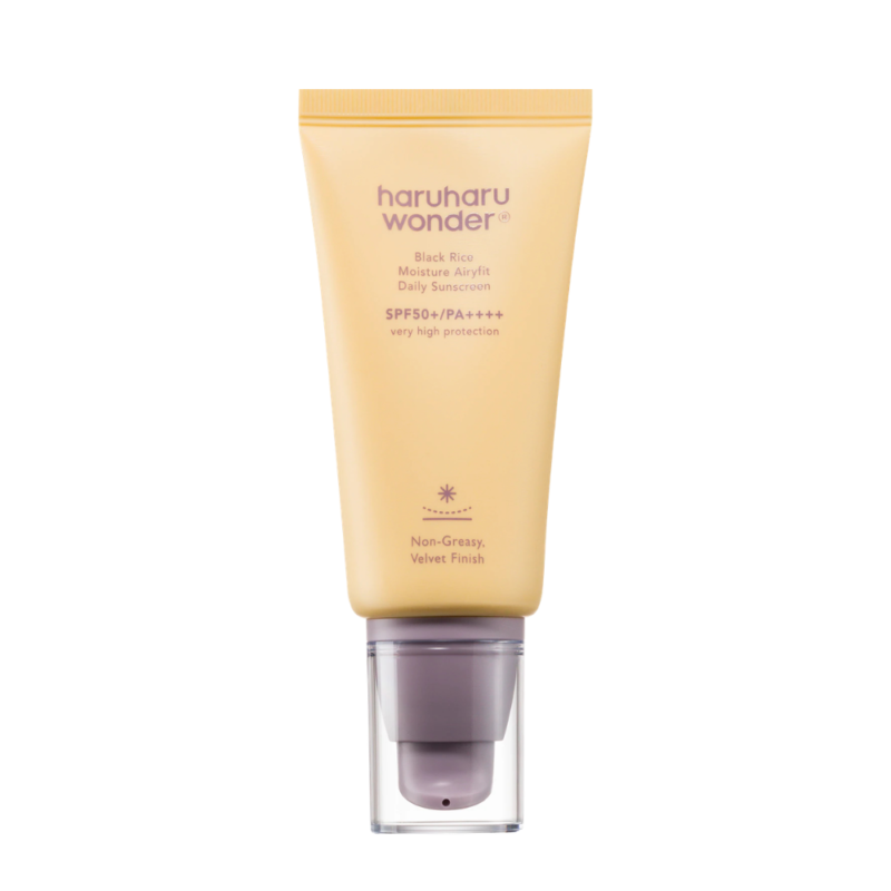 Crema de fata hidratanta cu factor de protectie solara SPF50+ PA++++ Haruharu Wonder Black Rice Moisture Airyfit Daily 50ml