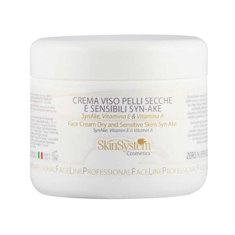 Crema pentru ten uscat si sensibil cu Syn-Ake, vitamina E si vitamina A