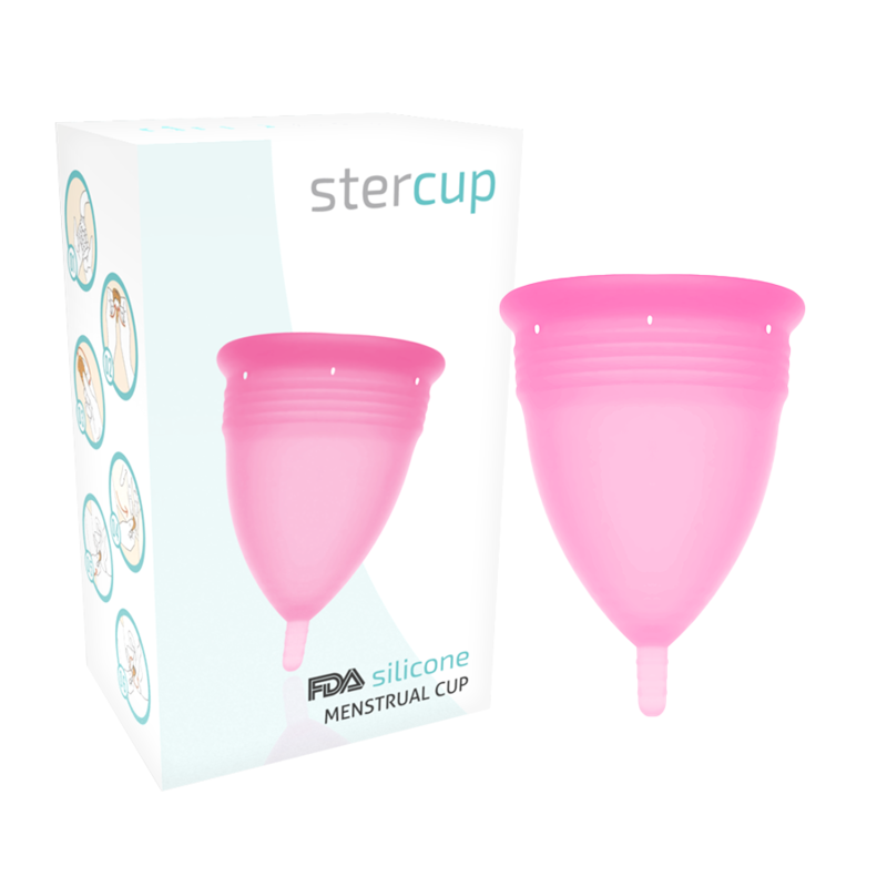 Cupa menstruala din silicon FDA roz, marimea L