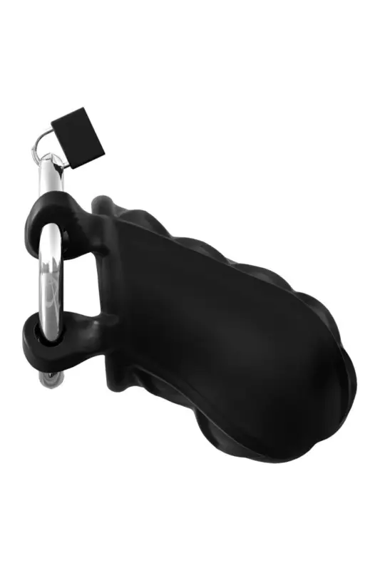 Cusca de Castitate Extreme Silicone Cock Blocker, Negru