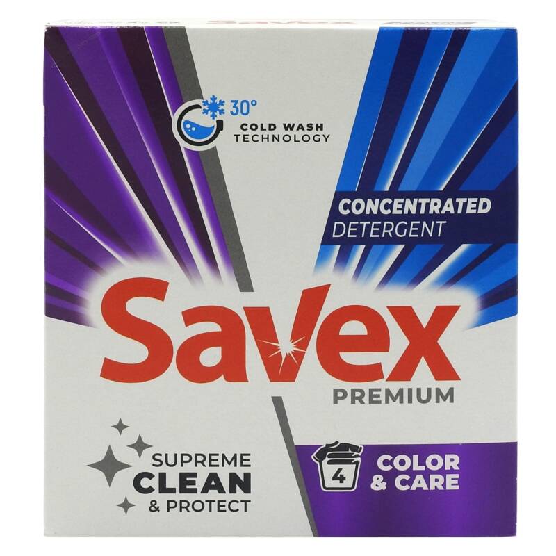 Detergent pentru Rufe Automat, Savex, 320 g Color Care 4 spalari – Default Title