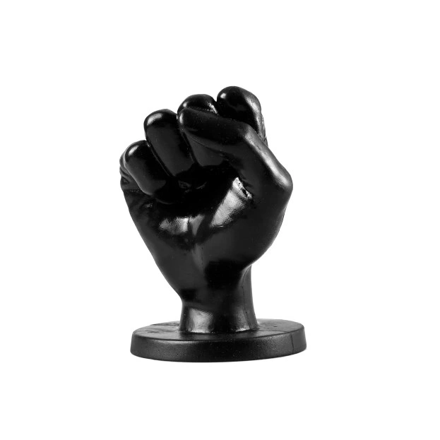 Dildo Anal Fist, PVC, Negru, 14 cm