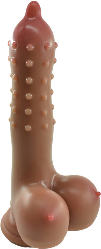 Dildo No.25 Fantasy Beasts, Silicon Lichid, Maro, 21 cm