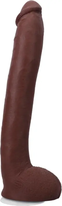 Dildo Realist Hollywood Cash, Ultraskyn, Dual Density, Vac-U-Lock, Maro, 29 cm
