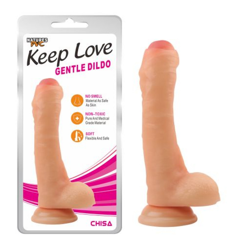Dildo Realist Uncut Gentle Natural 20 cm