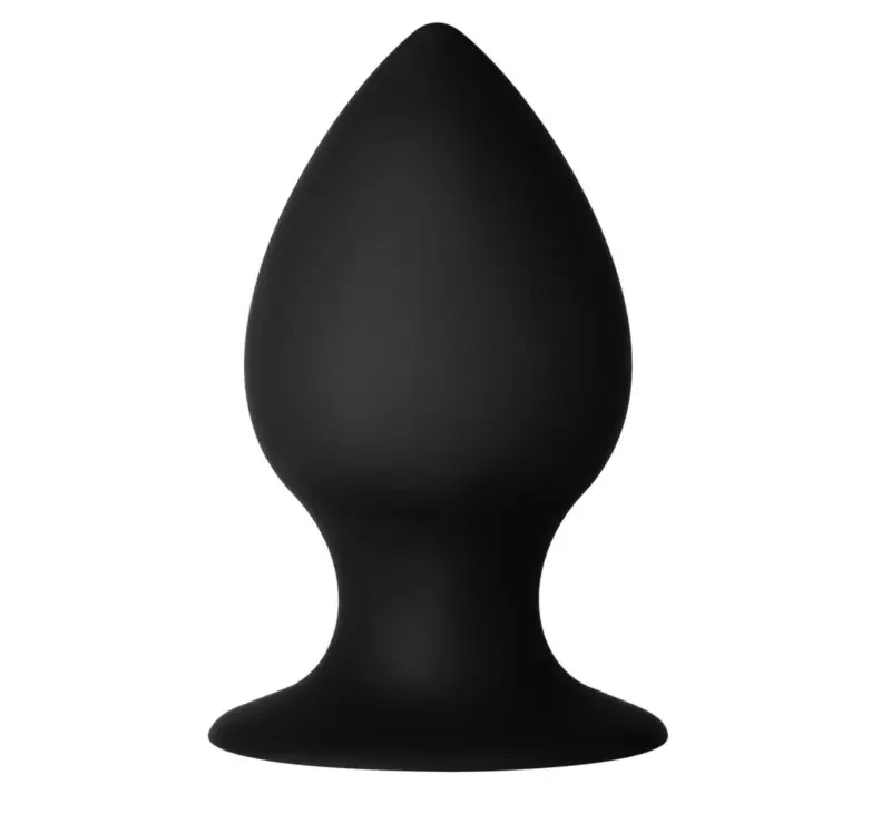 Dop Anal Forto F-98 Medium, Silicon, Negru, 9.3 cm