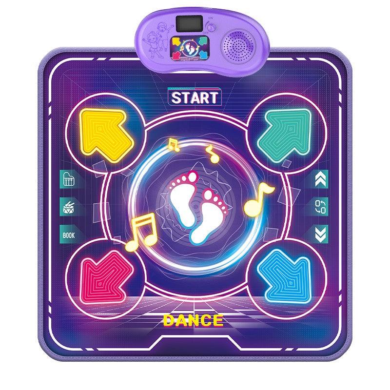 Flippy, Jucarie Interactiva, Flippy, Covor Muzical de Dans, 4-6 Ani, Bluet, 6 Ani • 90 x 90 cm – Default Title