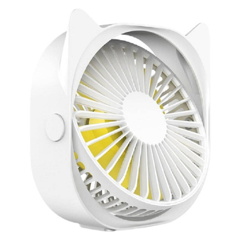 Flippy, Mini ventilator pentru birou cu usb, Flippy, rotire 360 grade, 3 viteze, 5 x 12 • 8 cm – Default Title
