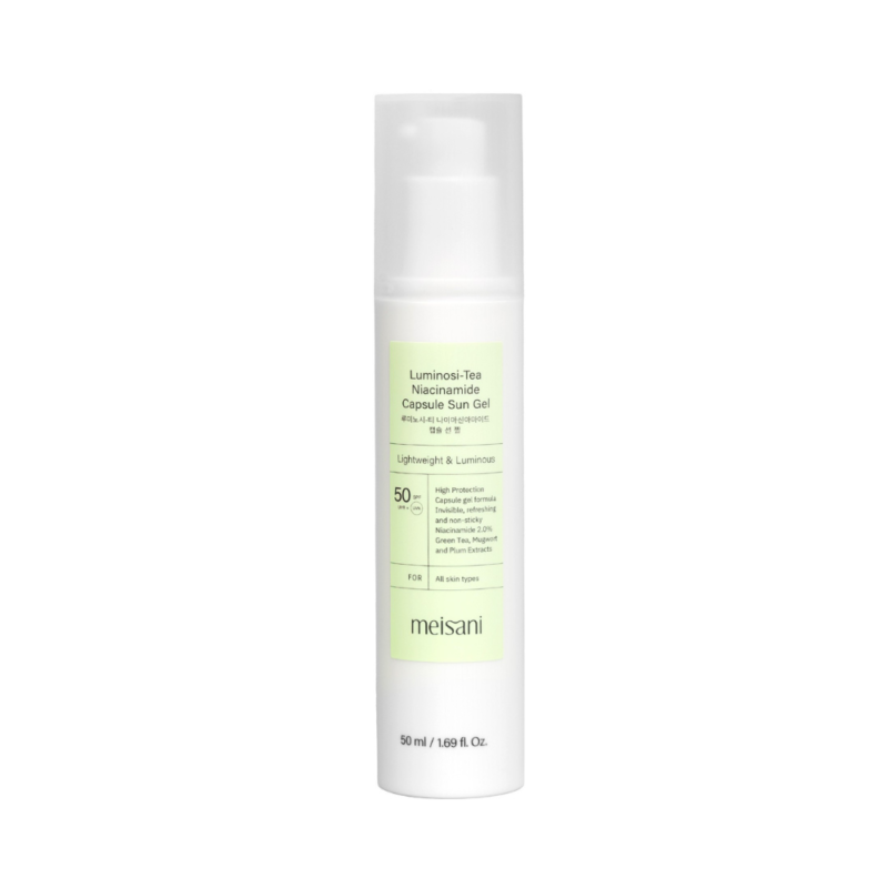 Gel cu protectie solara SPF50+ PA++++ Meisani Luminosi-tea Niacinamide Capsule Sun Gel 50ml