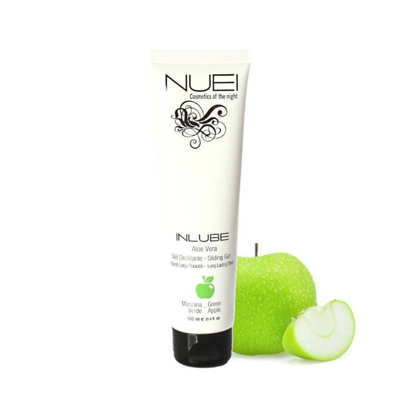 Gel Lubrifiant NUEI – INLUBE, pe baza de apa, cu aroma de Mar Verde, 100 ml