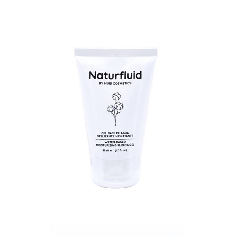 Gel lubrifiant NUEI Naturalis Moisturizing Sliding, pe bază de apă, textură naturală, efect similar lubrifierii feminine, 50 ml