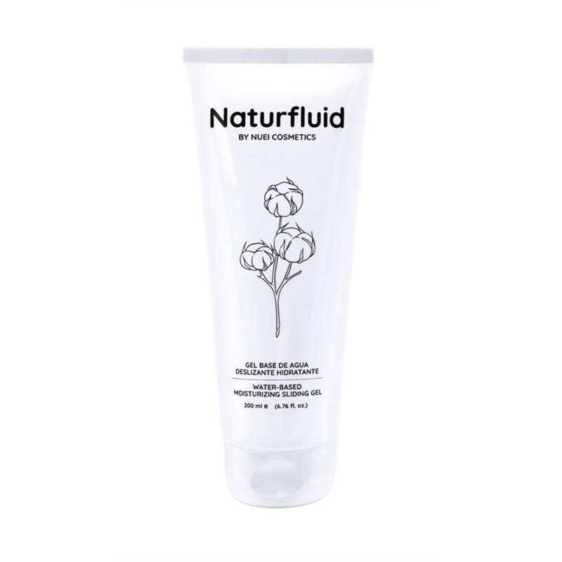 Gel lubrifiant NUEI Naturalis Moisturizing Sliding, pe bază de apă, textură naturală, efect similar lubrifierii feminine, 200 ml