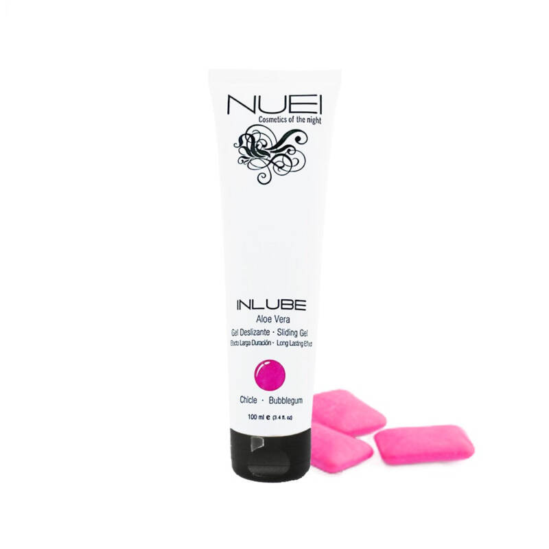 Gel Lubrifiant NUEI – Sliding Gel, pe baza de apa, aroma de Bubble Gum, 100 ml