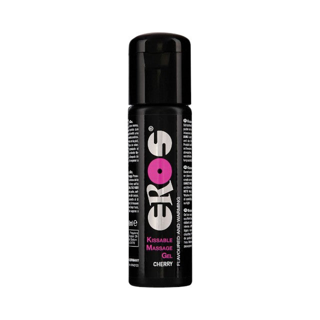 Gel pentru masaj Kissable Eros, cu efect de încălzire, aromă cireșe, 100 ml