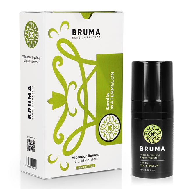 Gel pentru stimulare si excitare BRUMA – LIQUID VIBRATOR, senzatie de furnicaturi, aroma de pepene, 15 ml