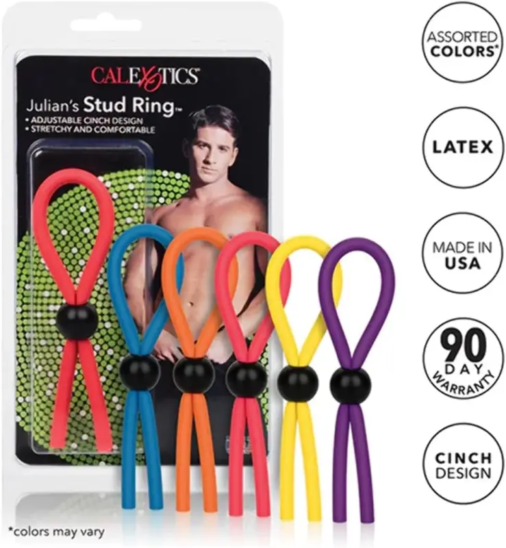 Inel Ajustabil pentru Penis Julian’s Stud, Silicon, 12.7 cm
