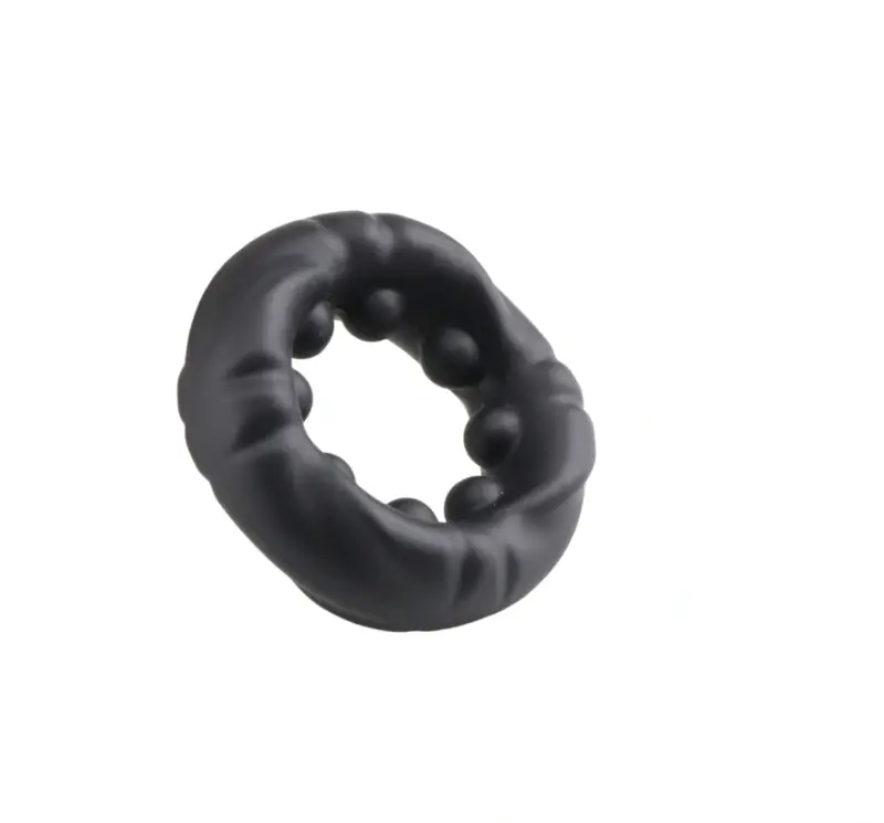 Inel de Penis No. 4, Material Silicon Lichid, Negru, Guilty Toys