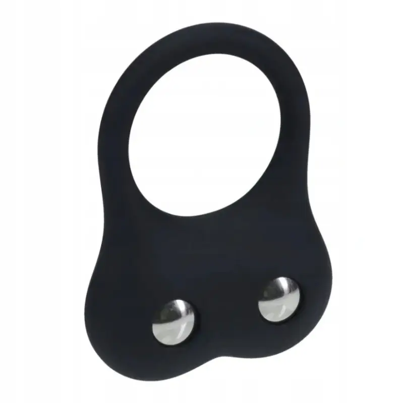 Inel de Penis Training Cock Ring, Silicon, Negru, 126 gr