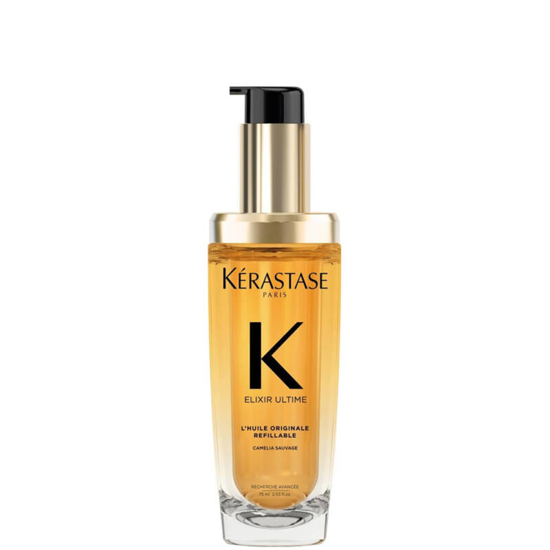 Kerastase Elixir Ultime Hair Oil L’Huile Originale, For All Hair Types with Argan Oil & Heat Protection – 75ml