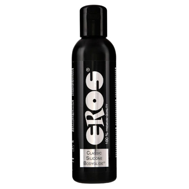Lubrifiant EROS Classic Silicone Bodyglide, pe bază de silicon, efect de lungă durată, compatibil cu prezervative, 500 ml