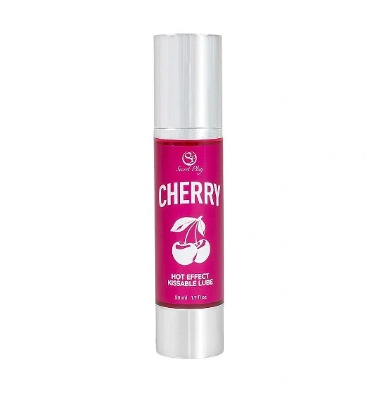 Lubrifiant Kissable and Hot Oil cu Cirese 50 ml