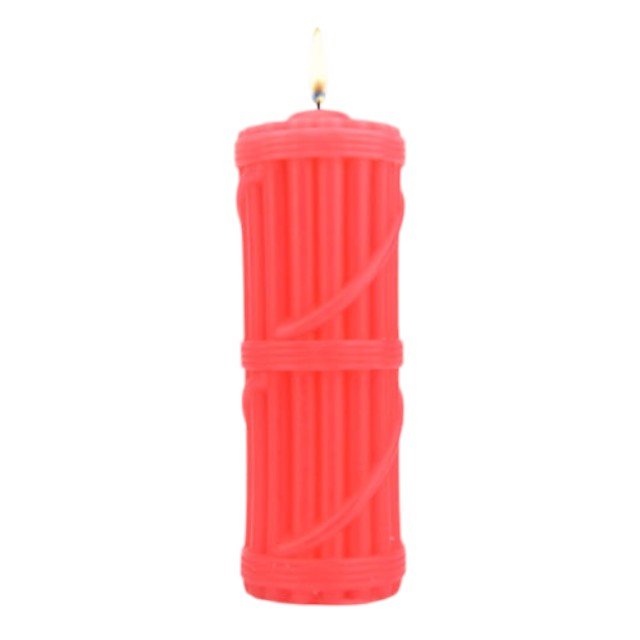 Lumanare Bound to Play – Hot Wax Candle, pentru jocuri erotice BDSM, Rosie