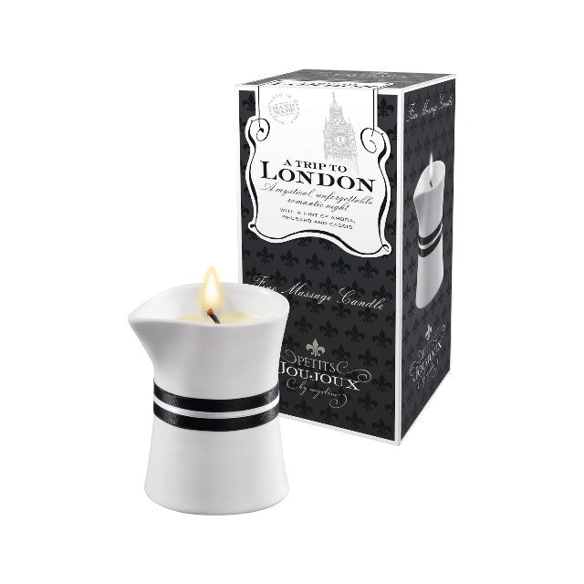Lumanare pentru masaj Petits Joujoux – London, cu aroma de menta, 120 gr