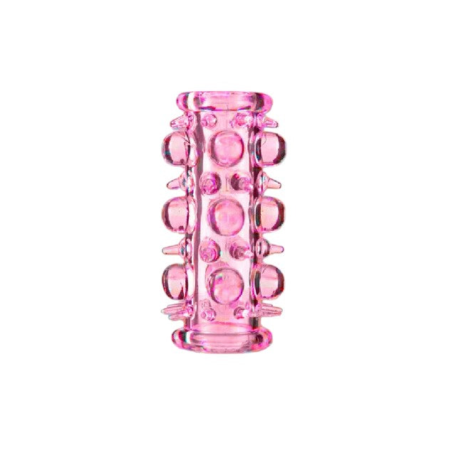 Manșon pentru penis B-SERIES, pentru stimulare intensă și îngroșare, lungime 7 cm, culoare roz (67-00012)