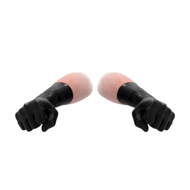 Mănuși FIST IT BY SHOTS Latex Gloves, pentru fisting, din material elastic și igienic, lungime 33.5 cm, culoarea negru