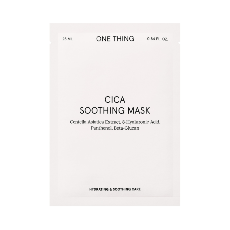 Masca pentru fata cu Centella Asiatica One Thing Cica Soothing Mask 20g