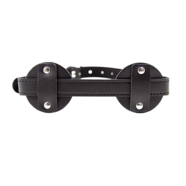Mască TOYZ4LOVERS Blindfold Patch, pentru jocuri erotice BDSM, din piele artificială, mărime ajustabilă, culoare negru